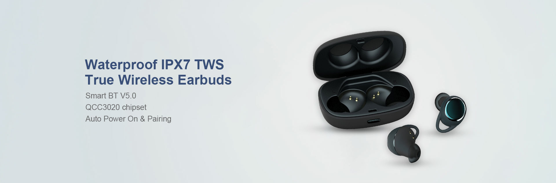 Waterproof IPX7 TWS True Wireless Earbuds AT188